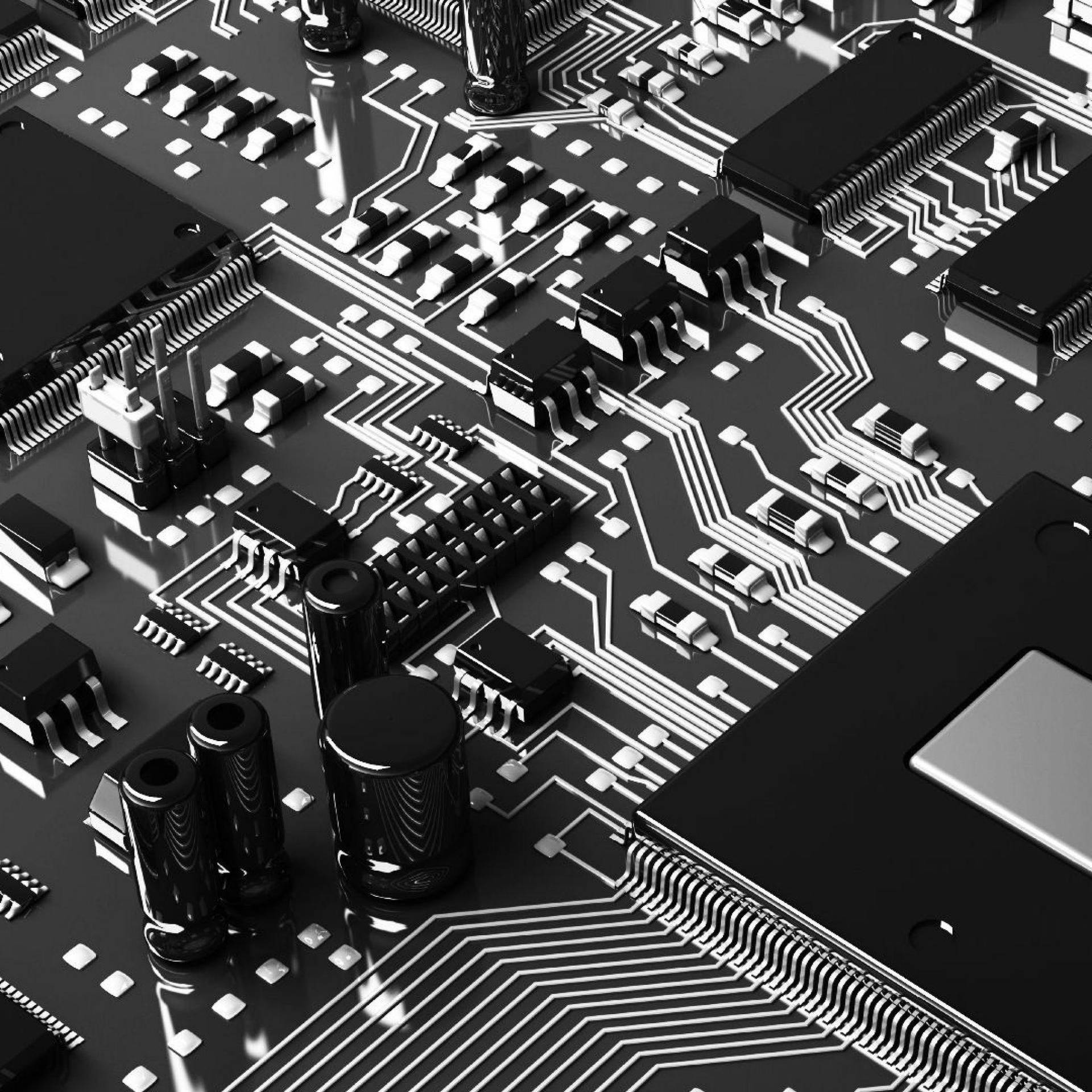 Computer Motherboard Circuit Background
