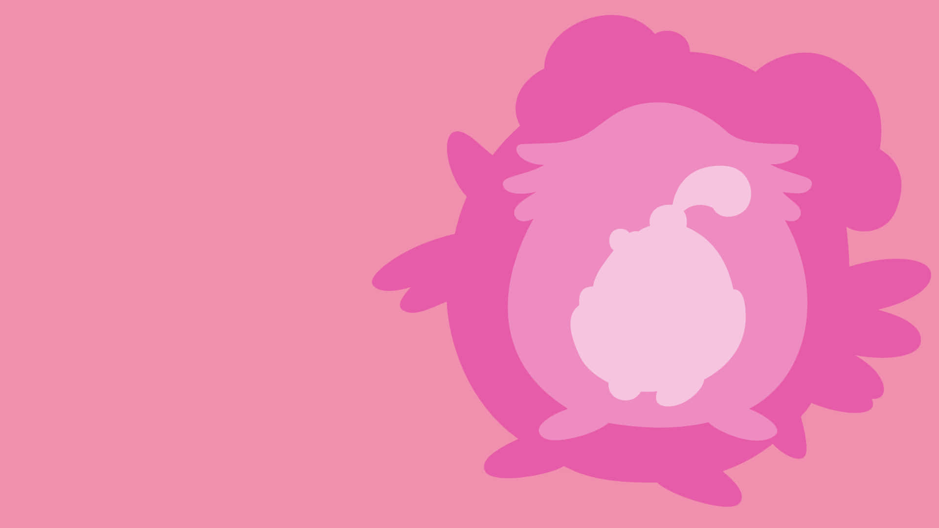 Concentric Blissey Evolution Silhouettes Background