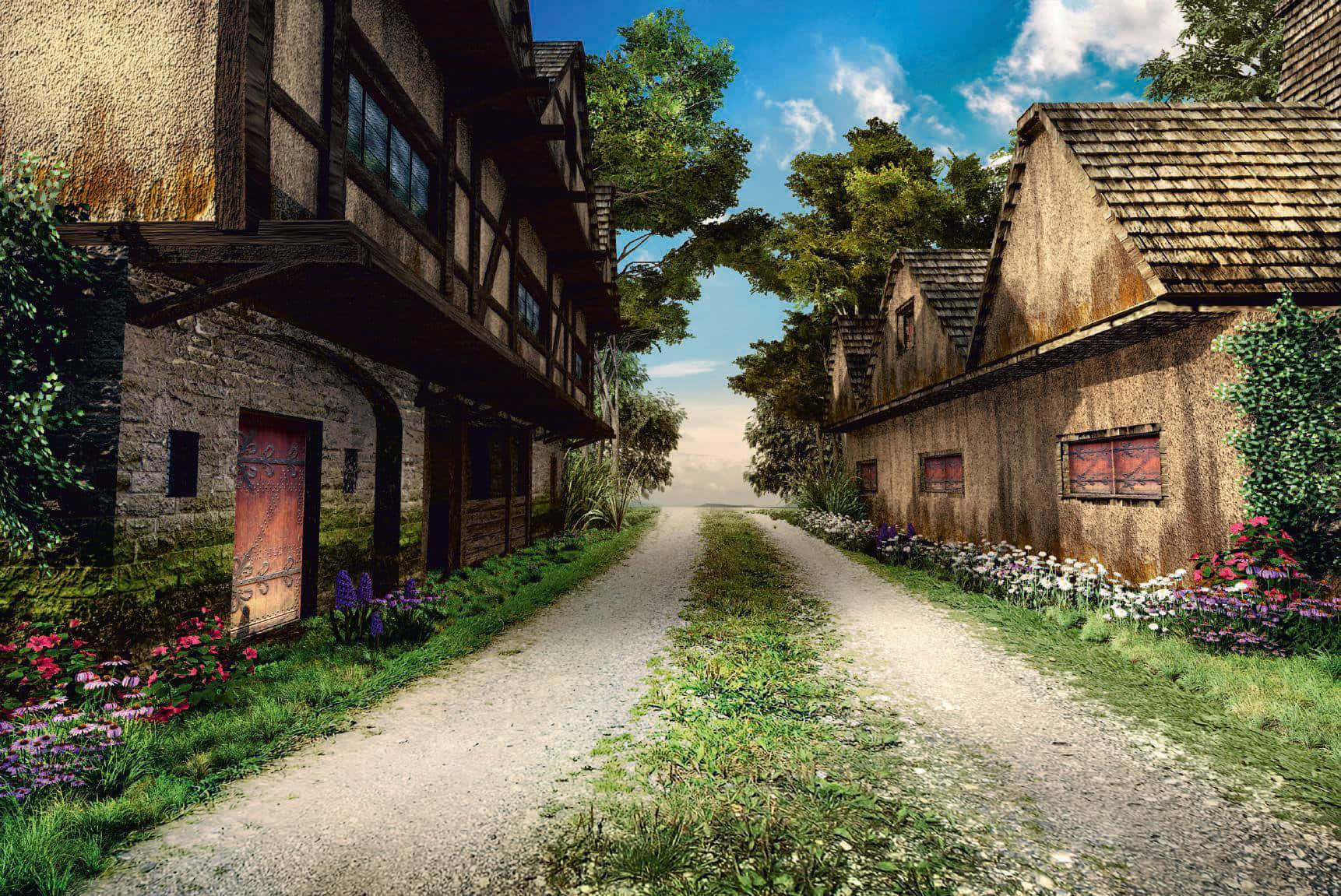 Conceptual Photography Rural Village Traditional Houses