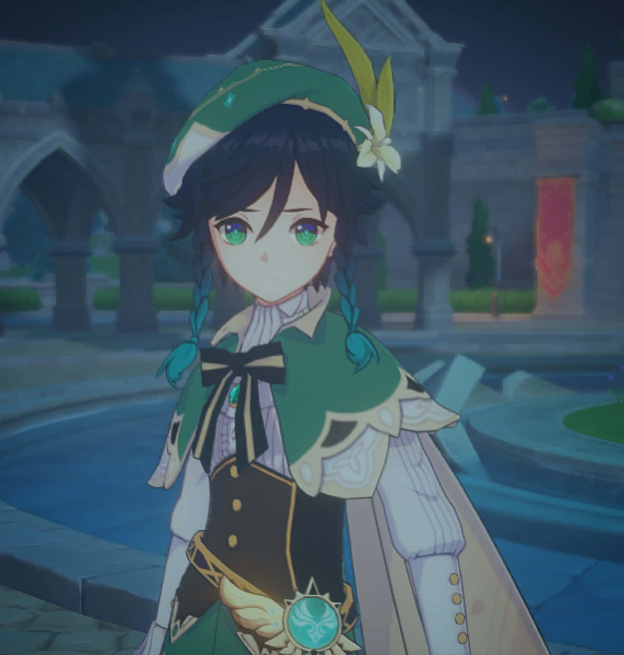 Concerned Venti Pfp Background