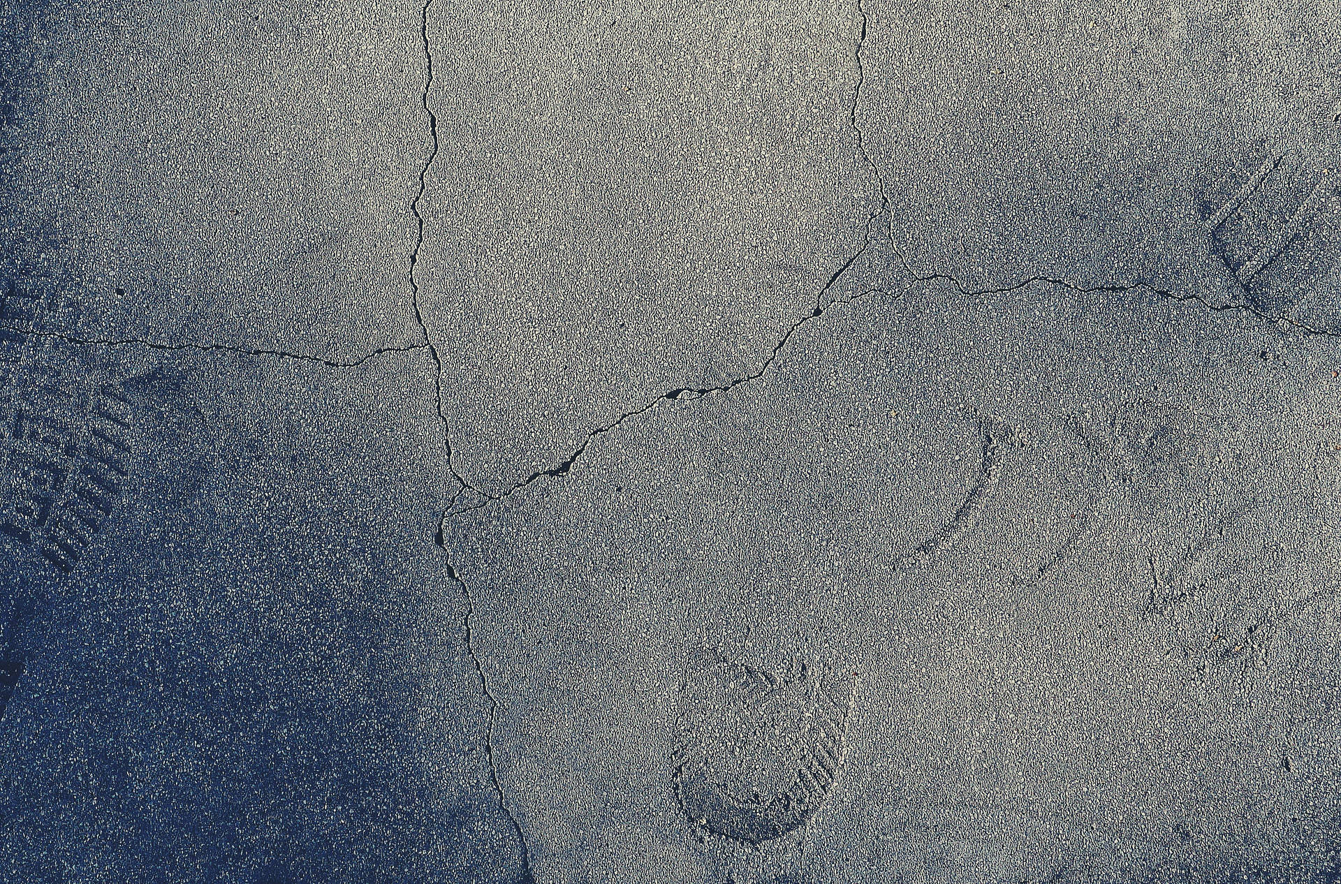 Concrete Texture Footprints On Cement Background