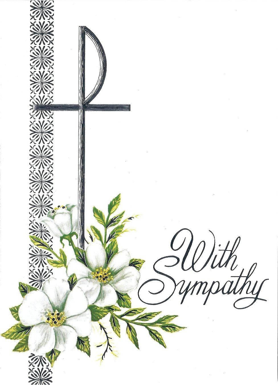 Condolence With Sympathy White Background