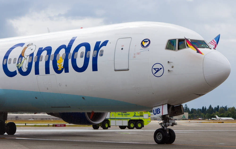 Condor Airlines Airplane Front Section Background