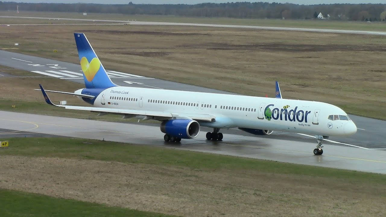 Condor Airlines Airport Runway Intersection Background