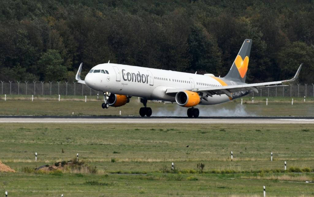 Condor Airlines Takeoff Airplane Smoke Background