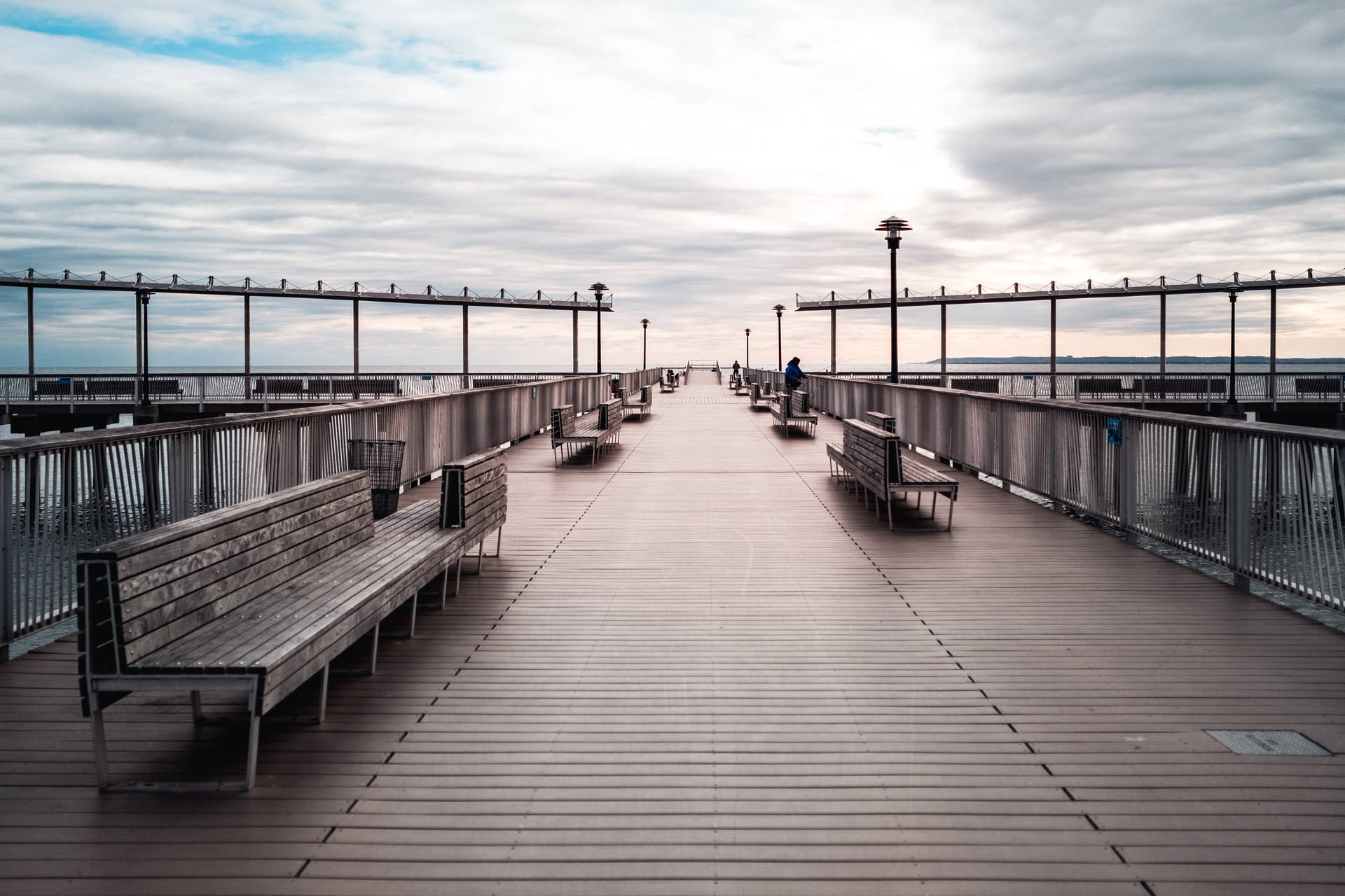 Coney Island Benches Background