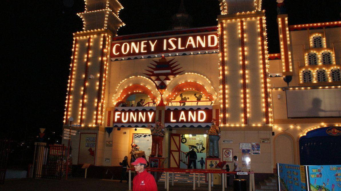 Coney Island Funny Land Background