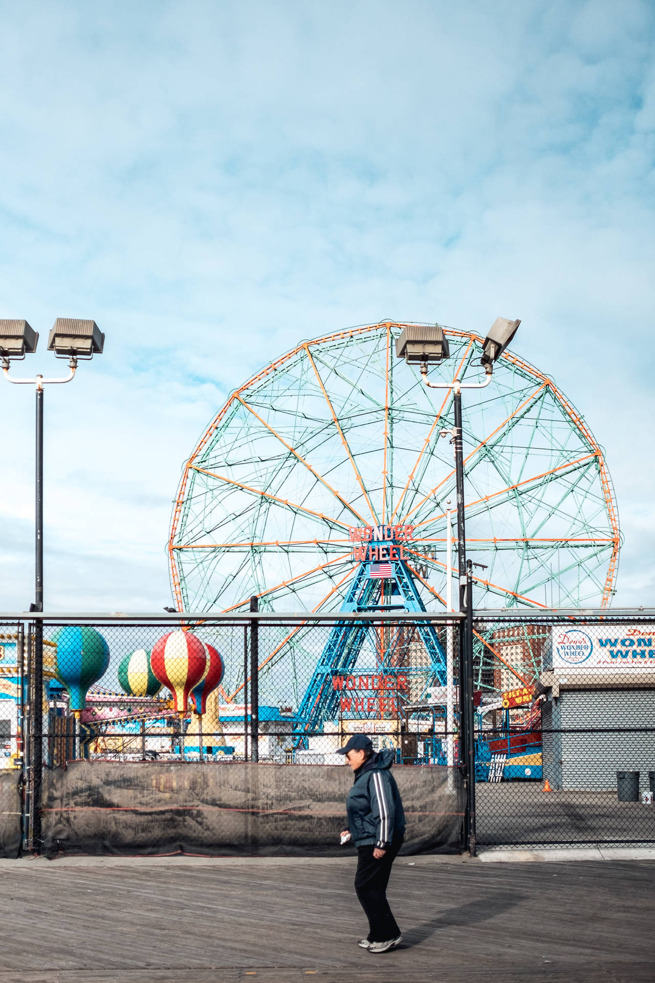 Coney Island Person Posing