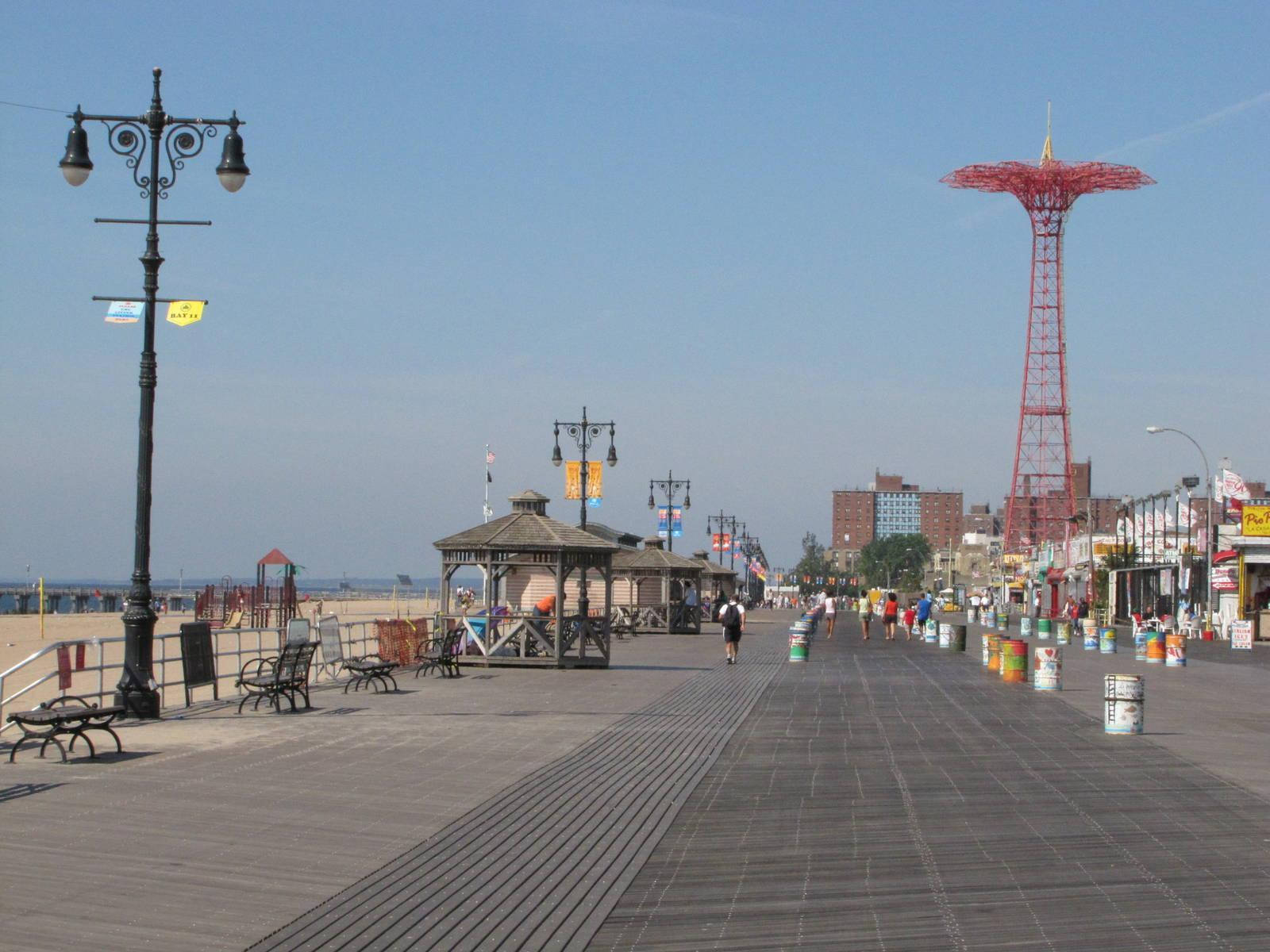 Coney Island Sidewalk Background