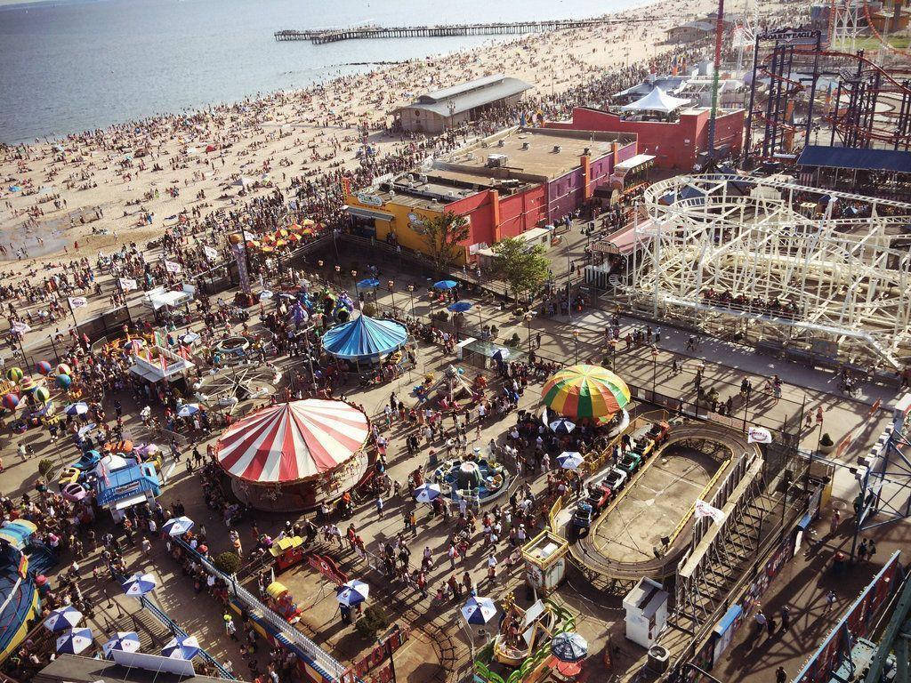 Coney Island Tents Background