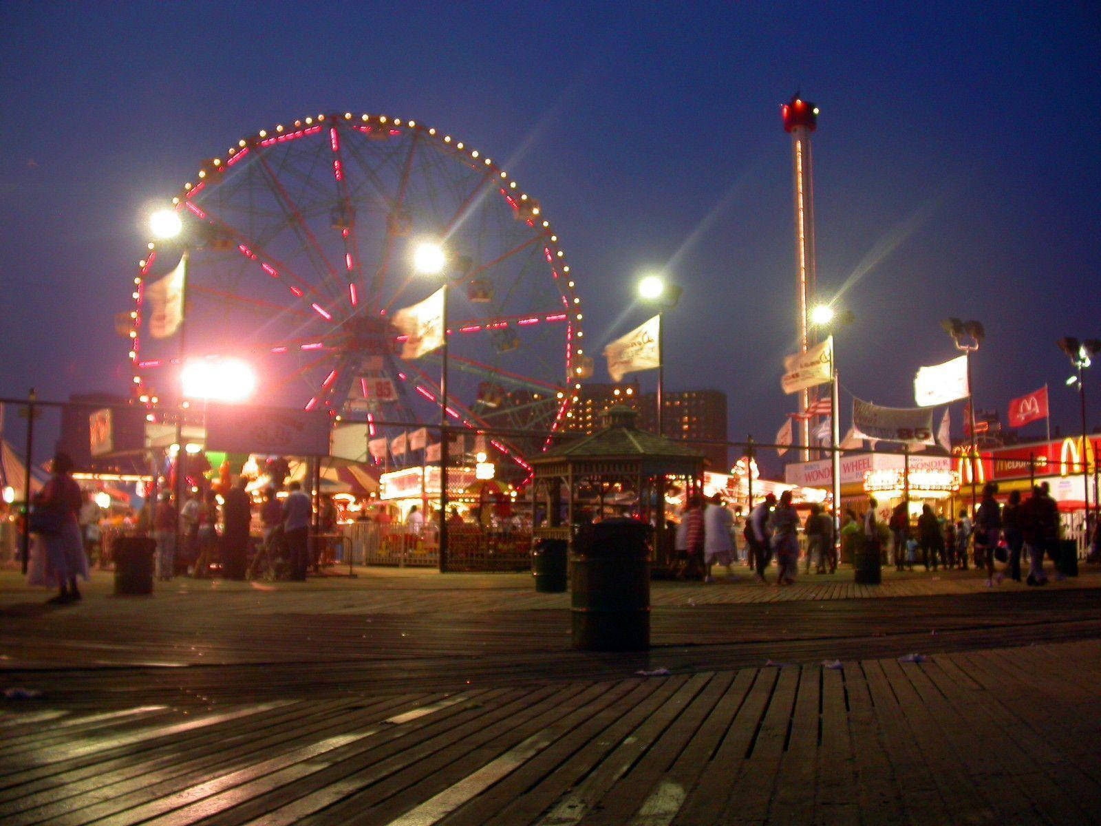 Coney Island Wonder Wheel Lights