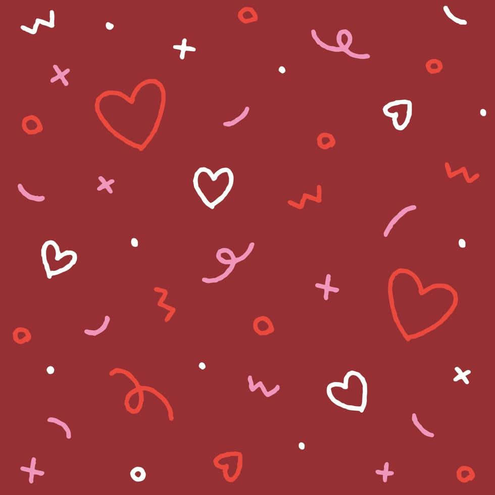 Confetti Sprinkle Sparkle Shine Shape Aesthetic Valentine's Day Background