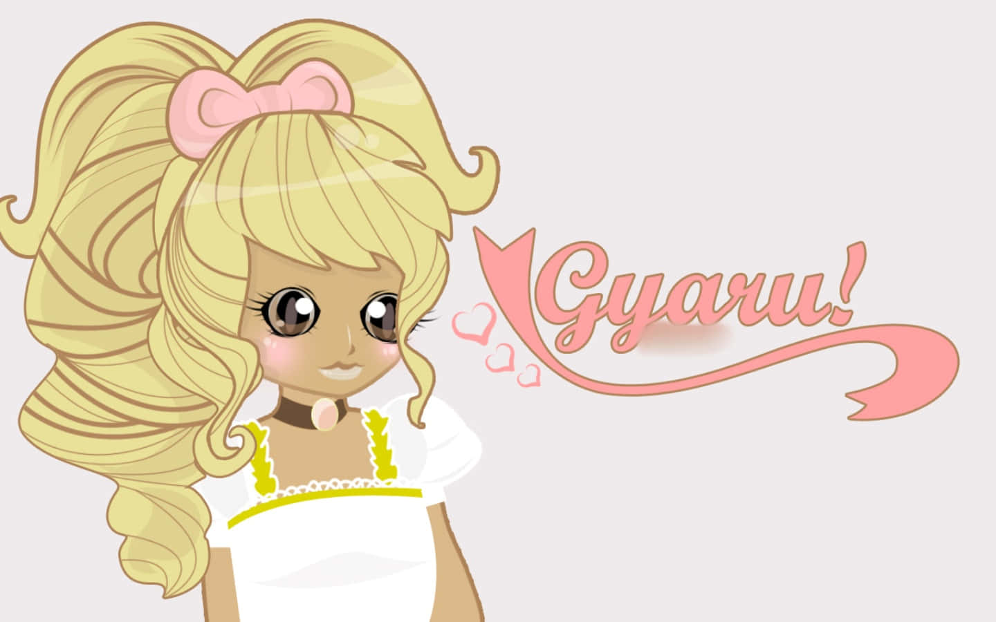 Confident And Stylish Gyaru Enjoying A Summer Day Background