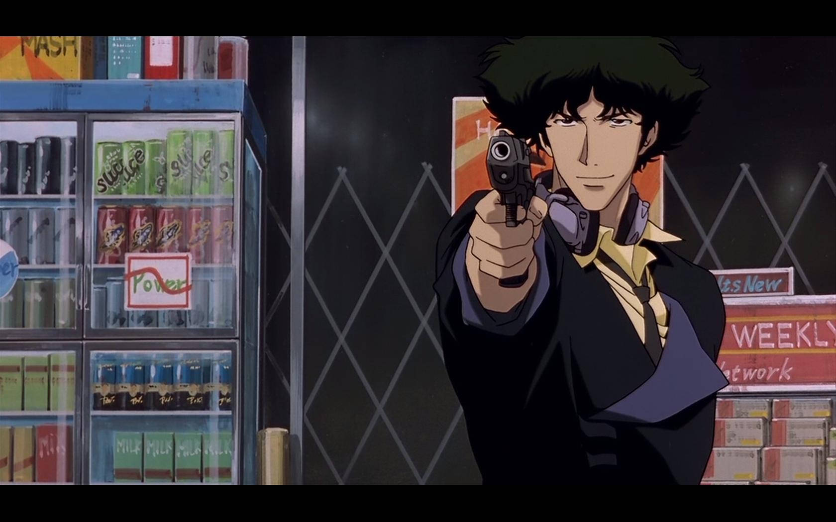 Confident Spike Cowboy Bebop Desktop Background