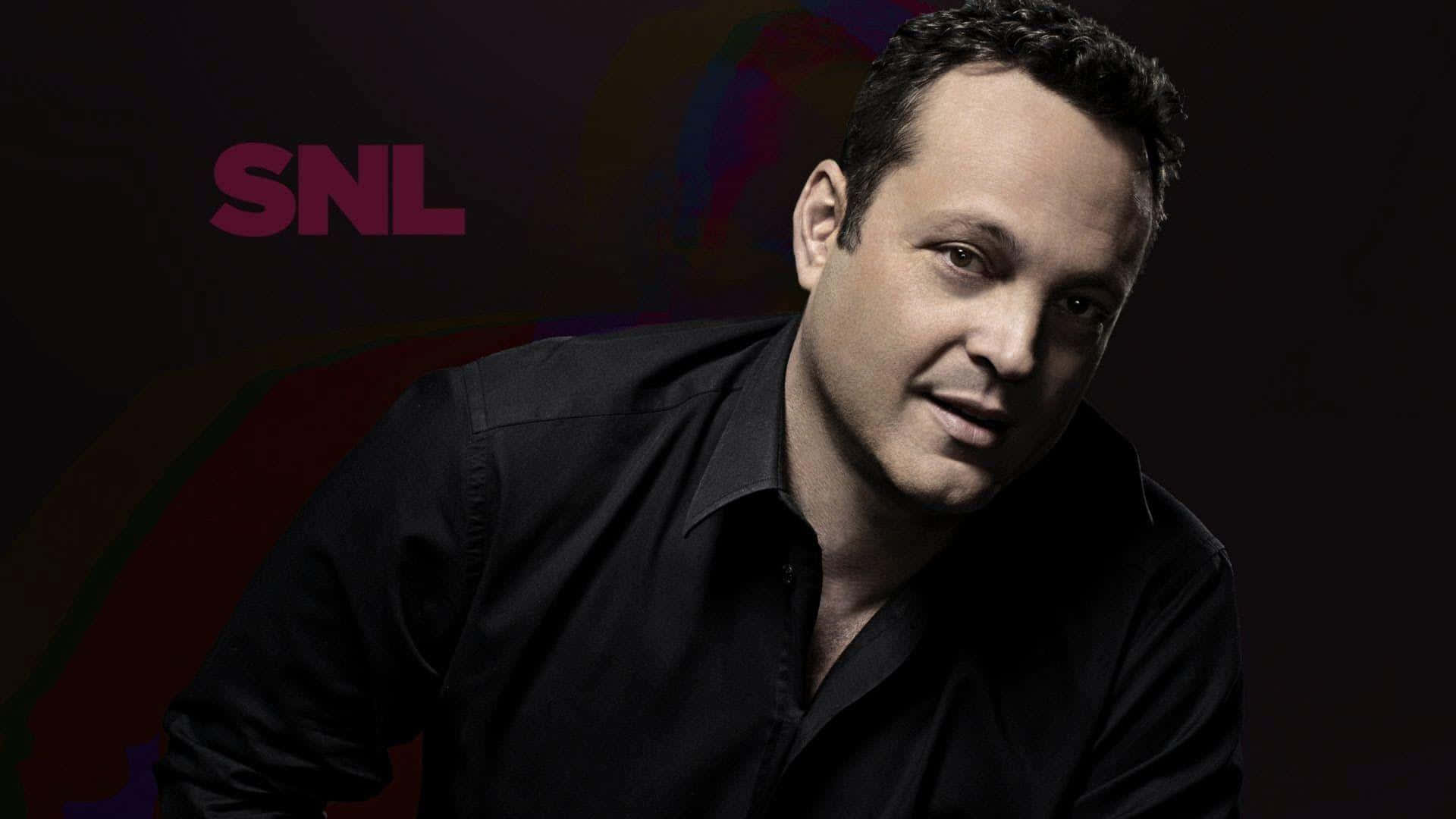 Confident Vince Vaughn Posing For A Photoshoot Background