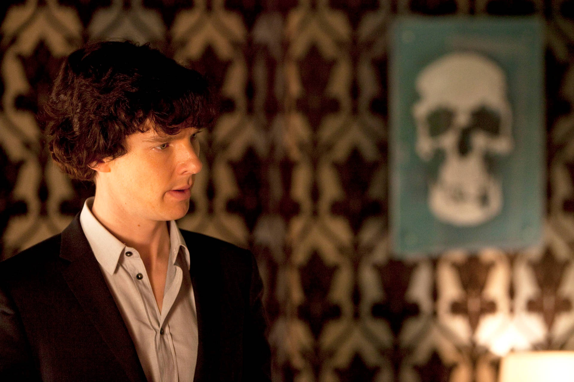 Confused Detective Sherlock Holmes Background
