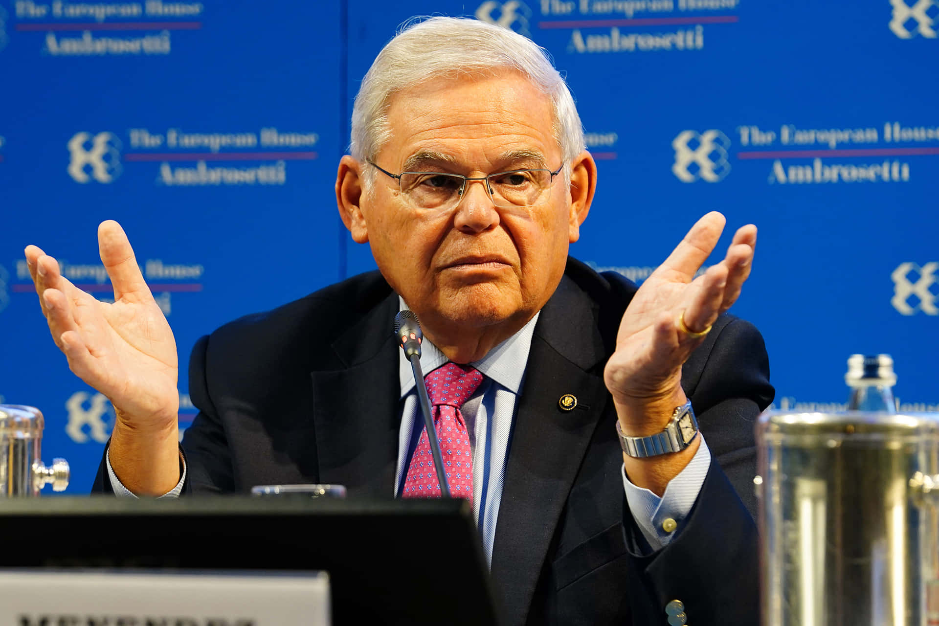 Confused Robert Menendez Background