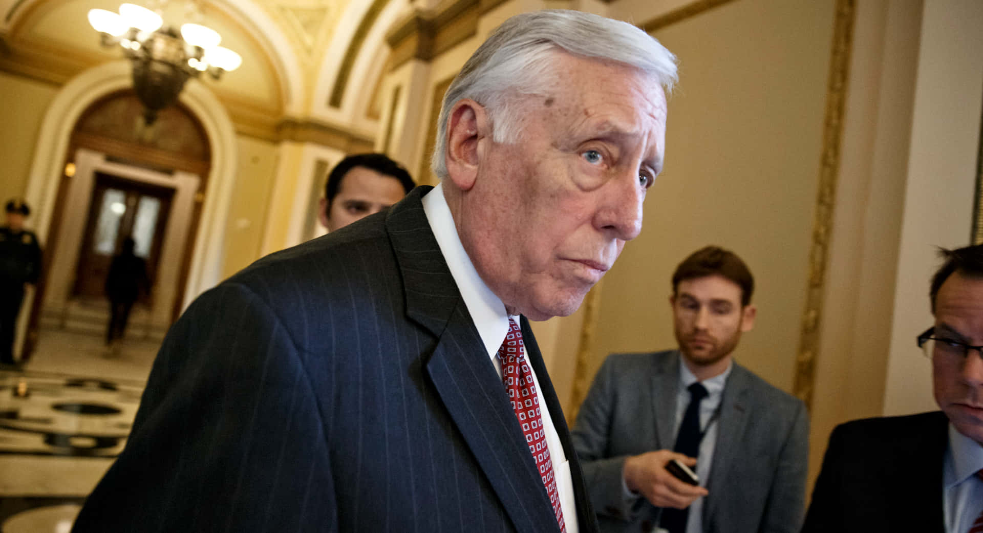 Congressional Leader Steny Hoyer In Profile Background