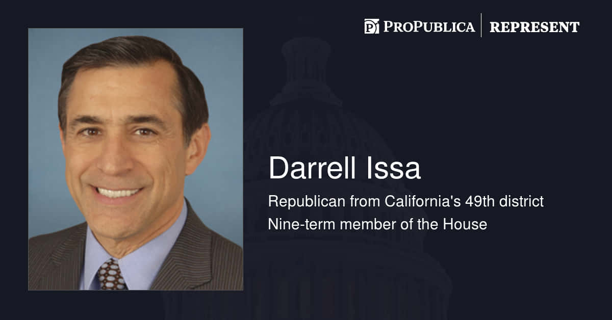 Congressman Darrell Issa At A Political Event