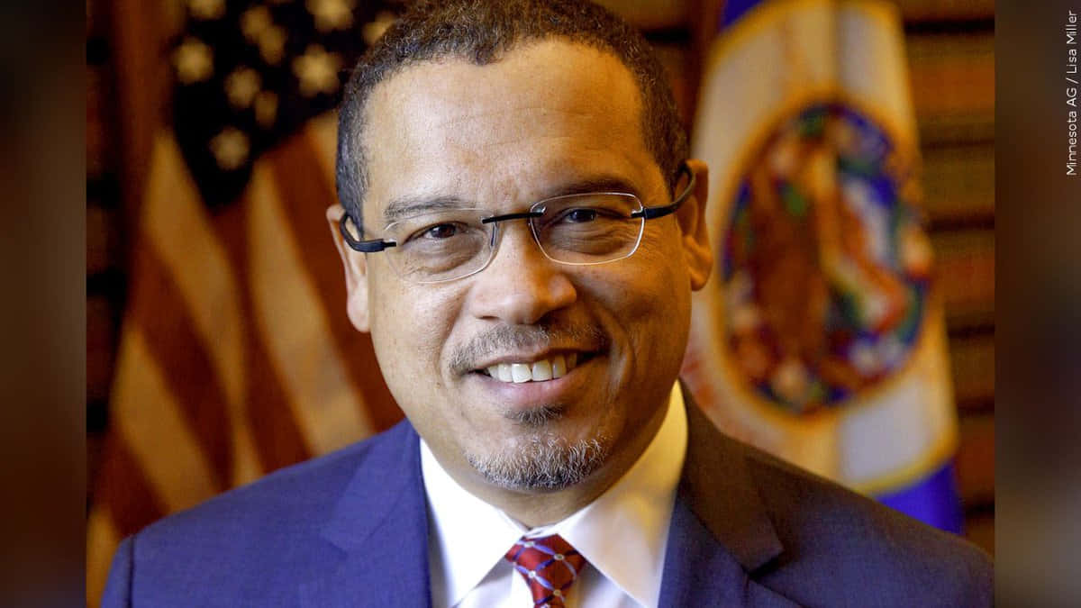 Congressman Keith Ellison In Official Portrait Background