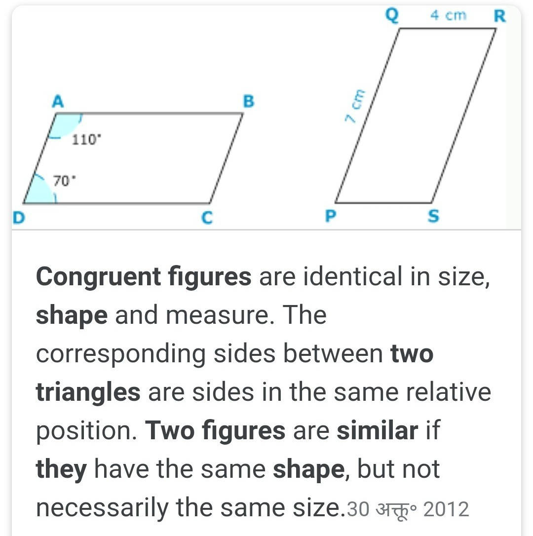 Congruent Figures Description Background