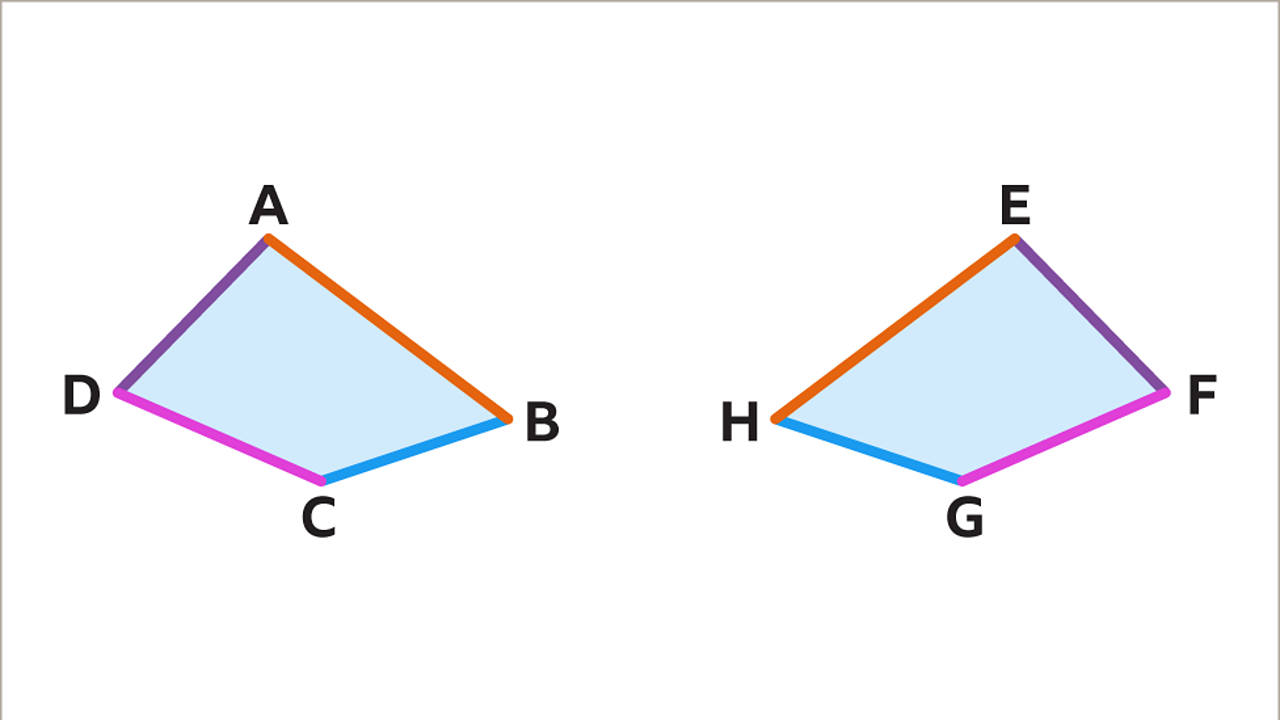 Congruent Points In White Background