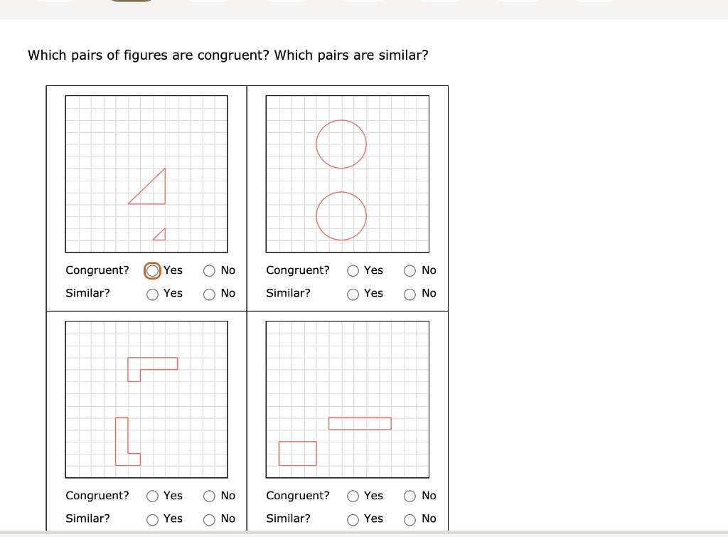 Congruent Shapes Pairs Background