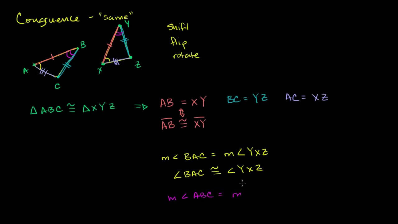 Congruent Triangle Formula Background