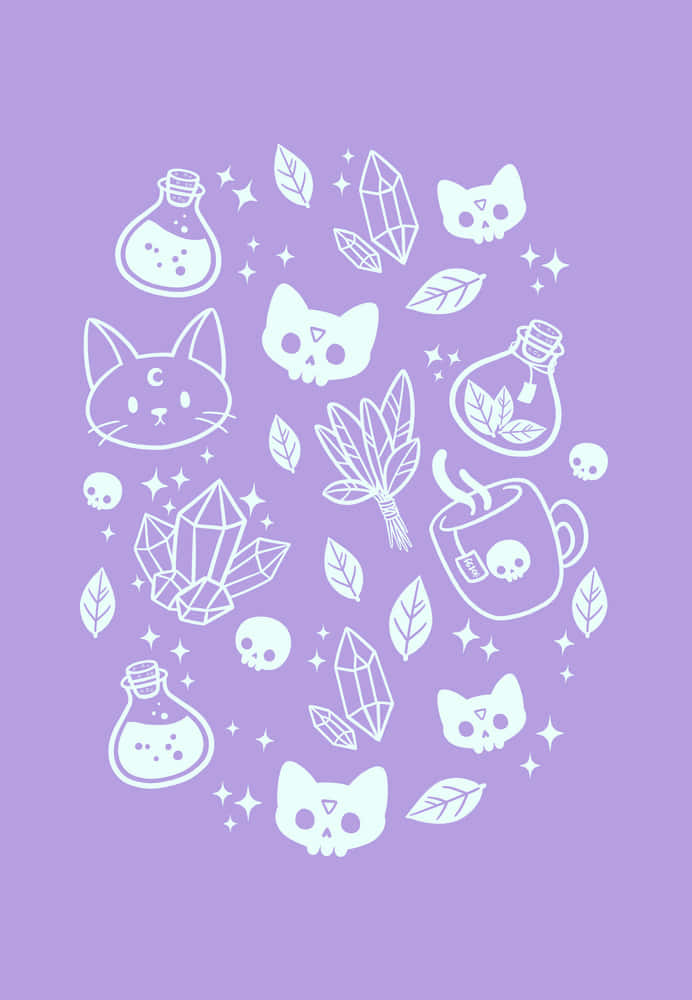Conjuring A Pastel Spell Background