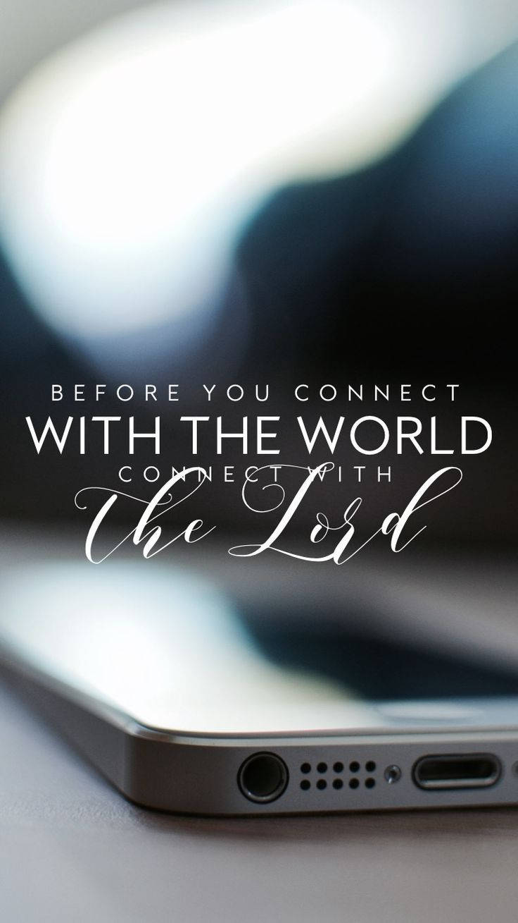 Connect With Lord Christian Iphone Background