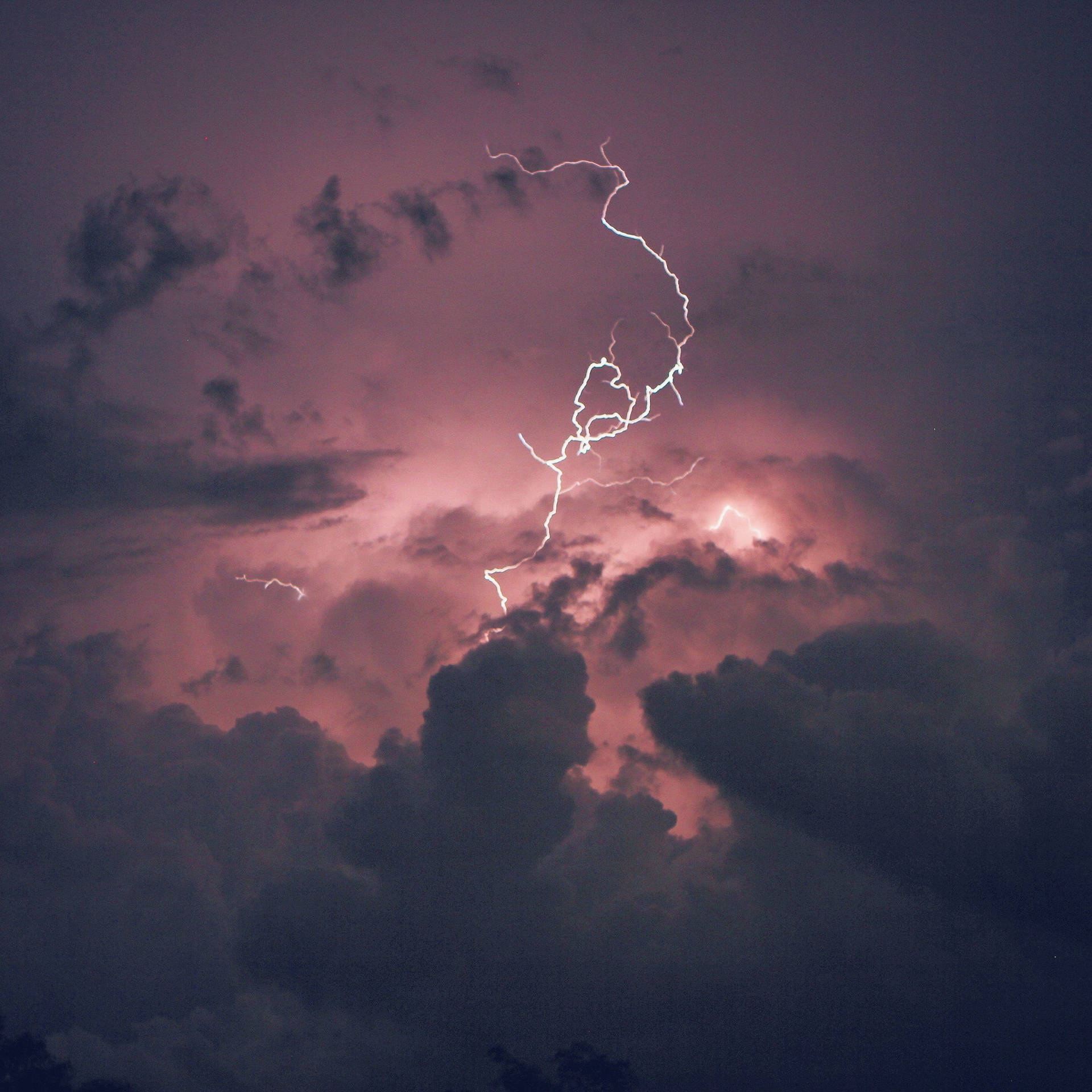 Connected Through Lightning Background