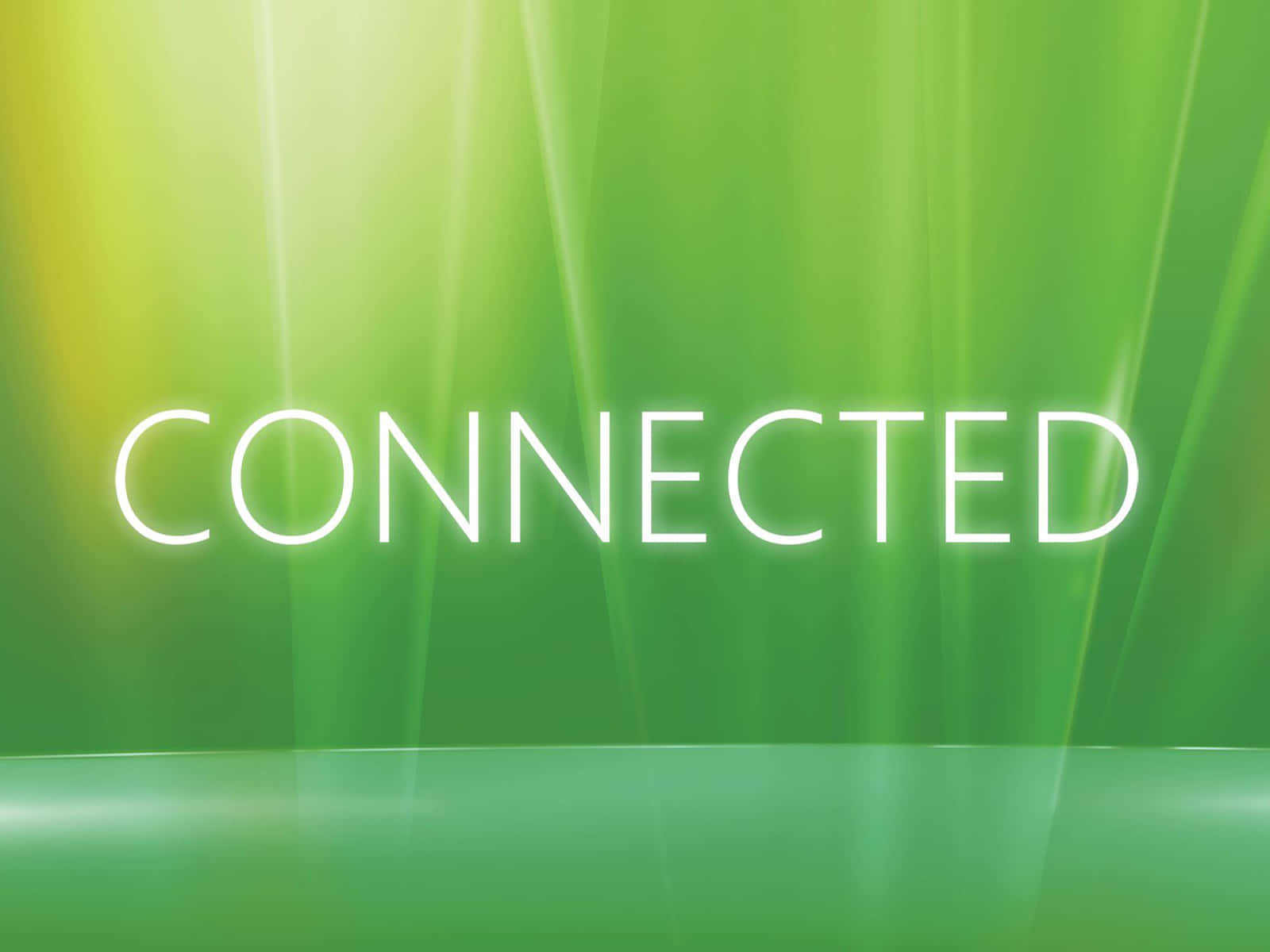 Connected Word In Green Gradient Background Background