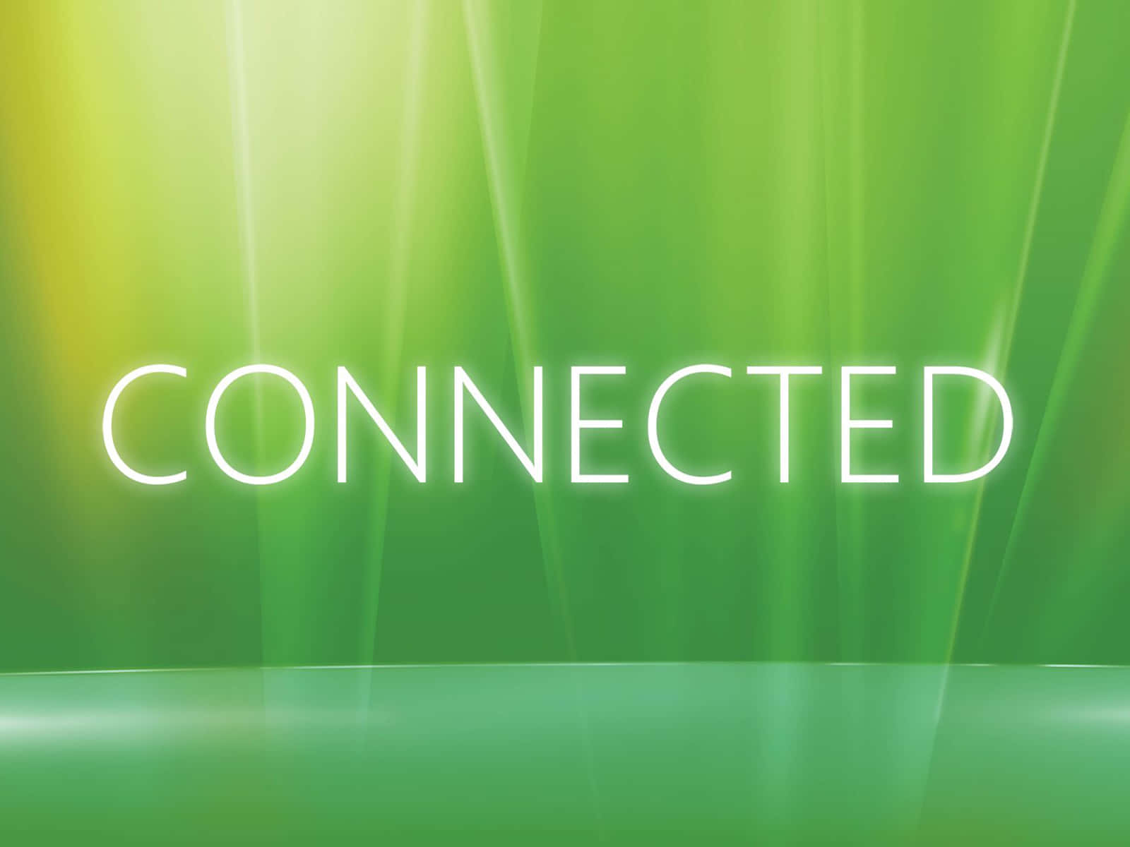 Connected Word In Green Gradient Background