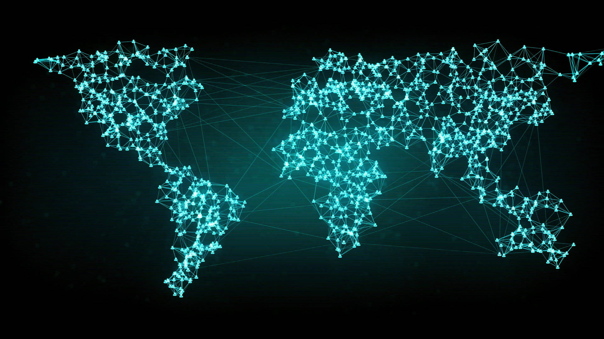 Connected World Map 4k Background