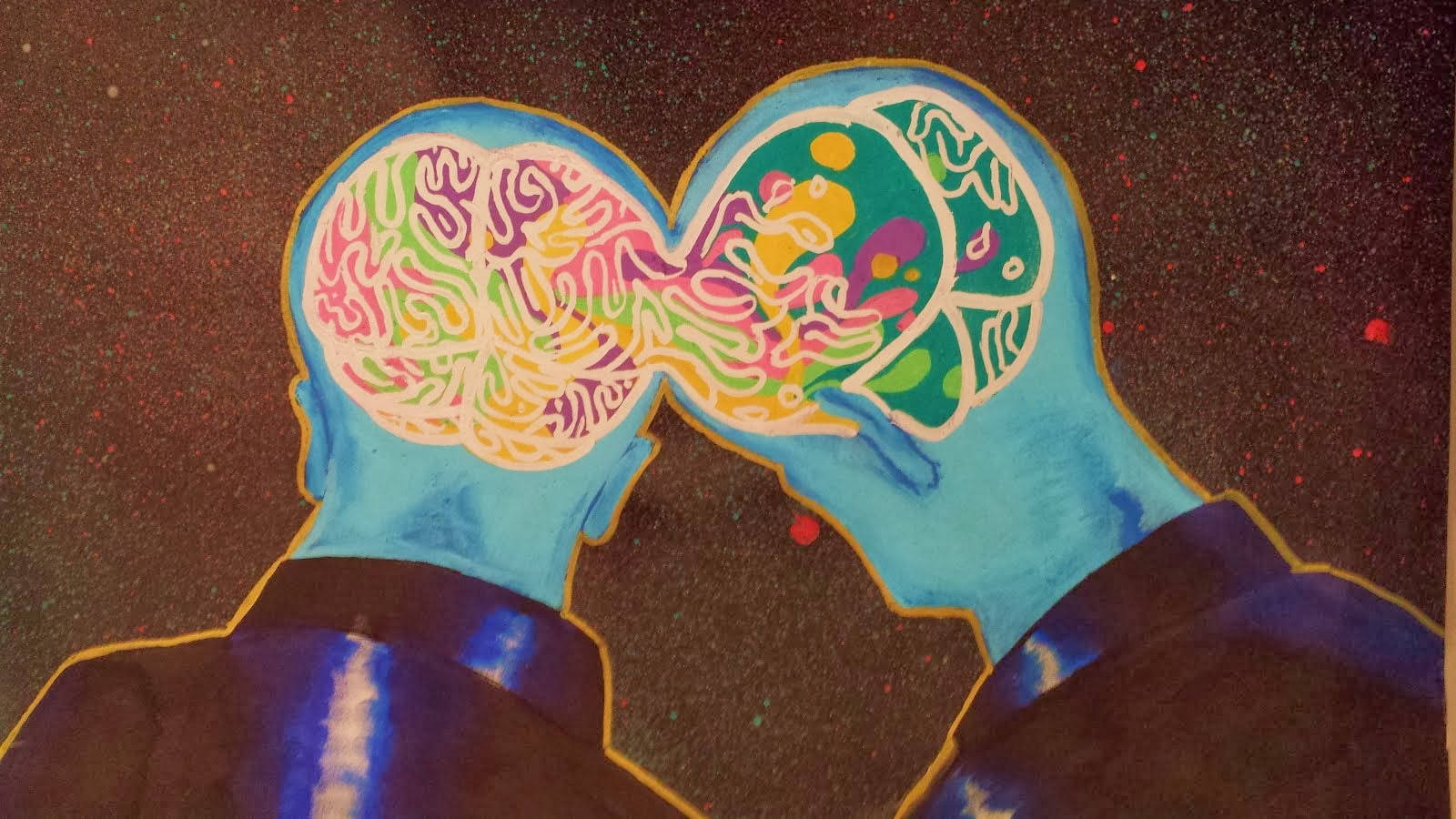 Connection Of Two Minds Graphic Background