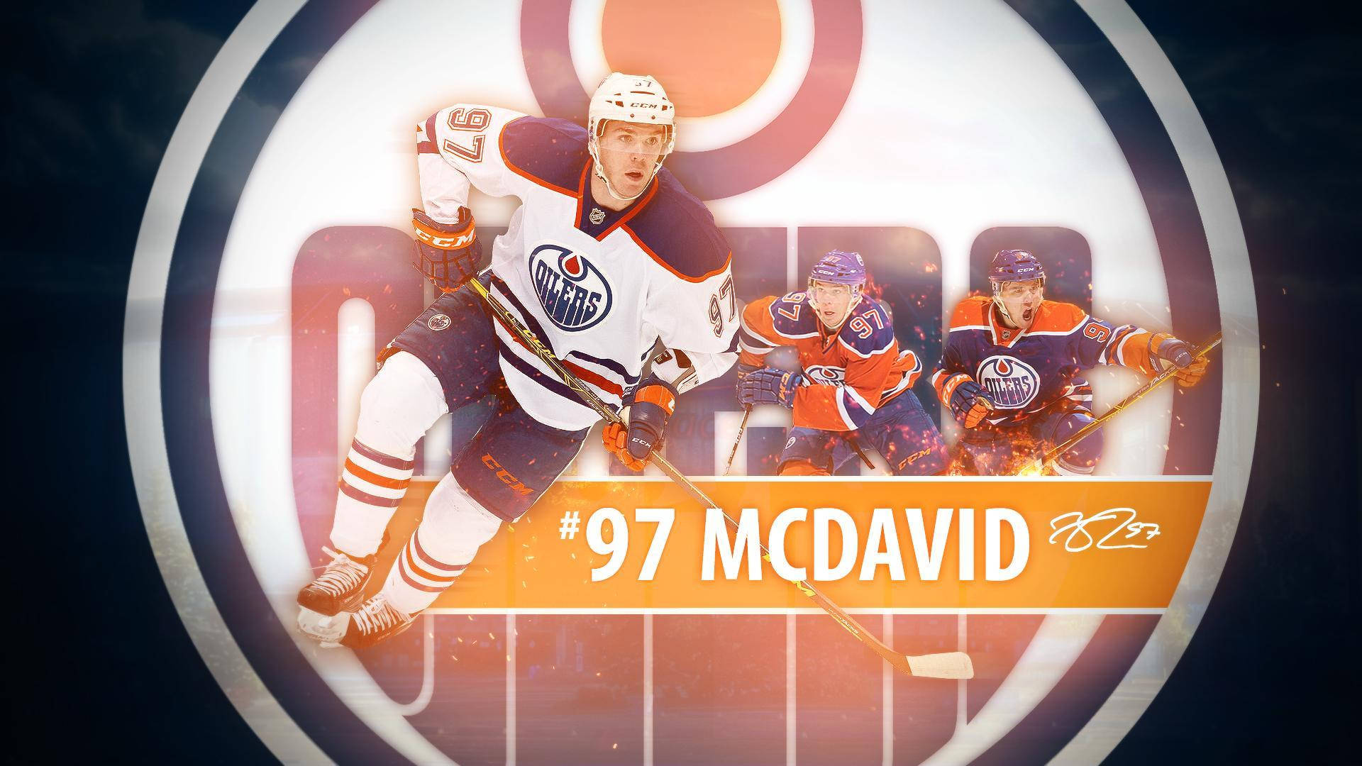 Connor Mcdavid A Professional Ice Hockey Player Background