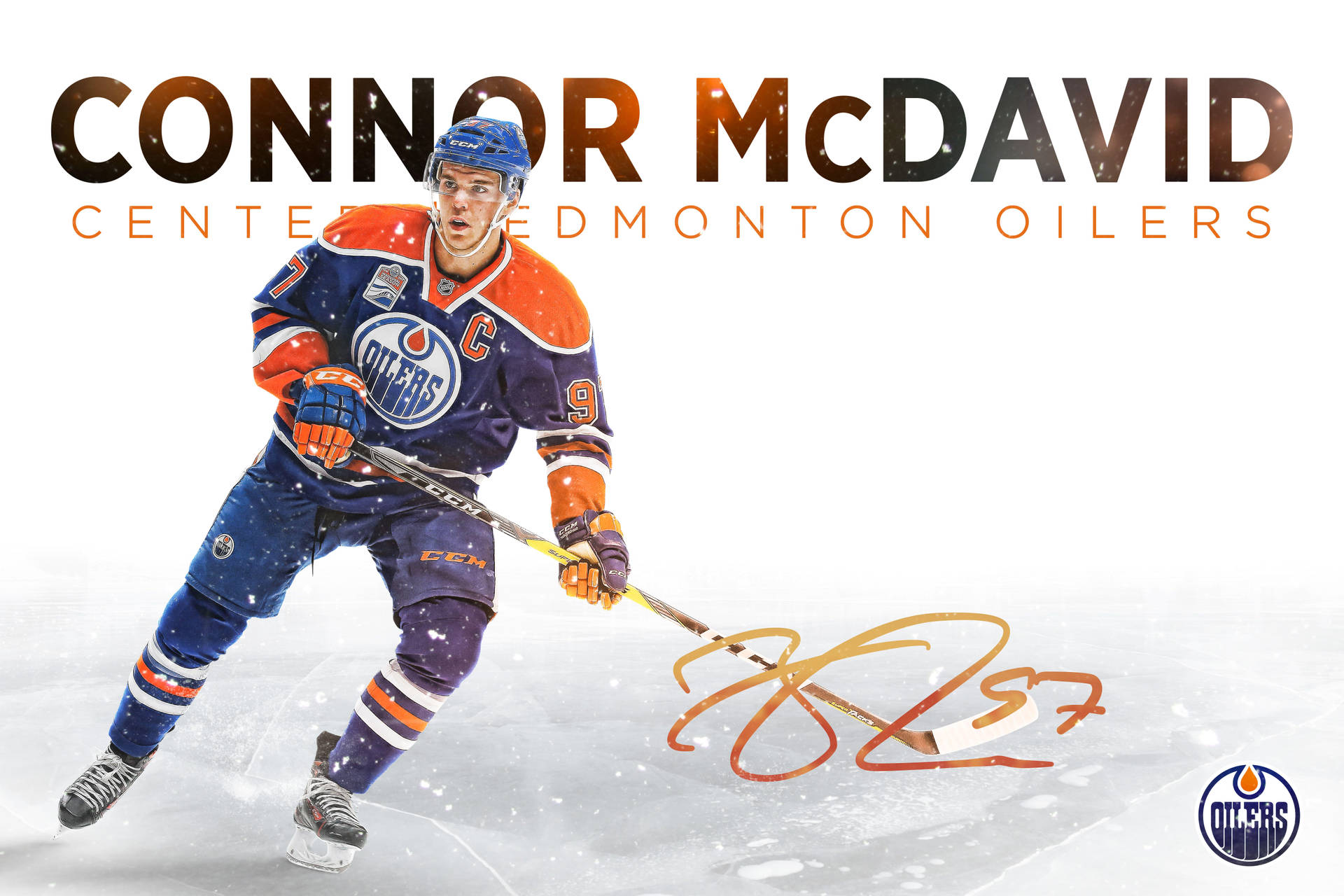 Connor Mcdavid Center Of Edmonton Oilers Background