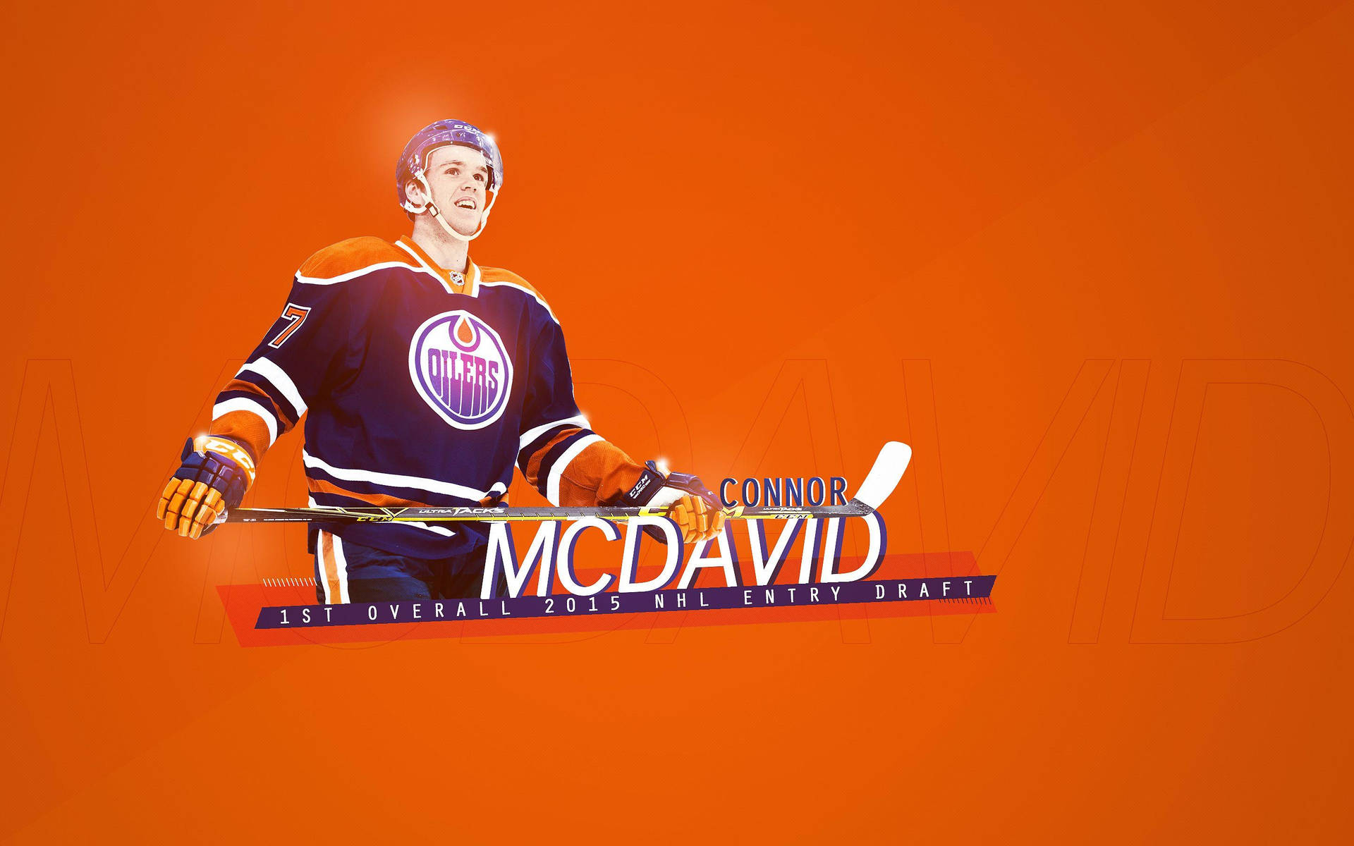 Connor Mcdavid Edmonton Oilers Fan Art Background