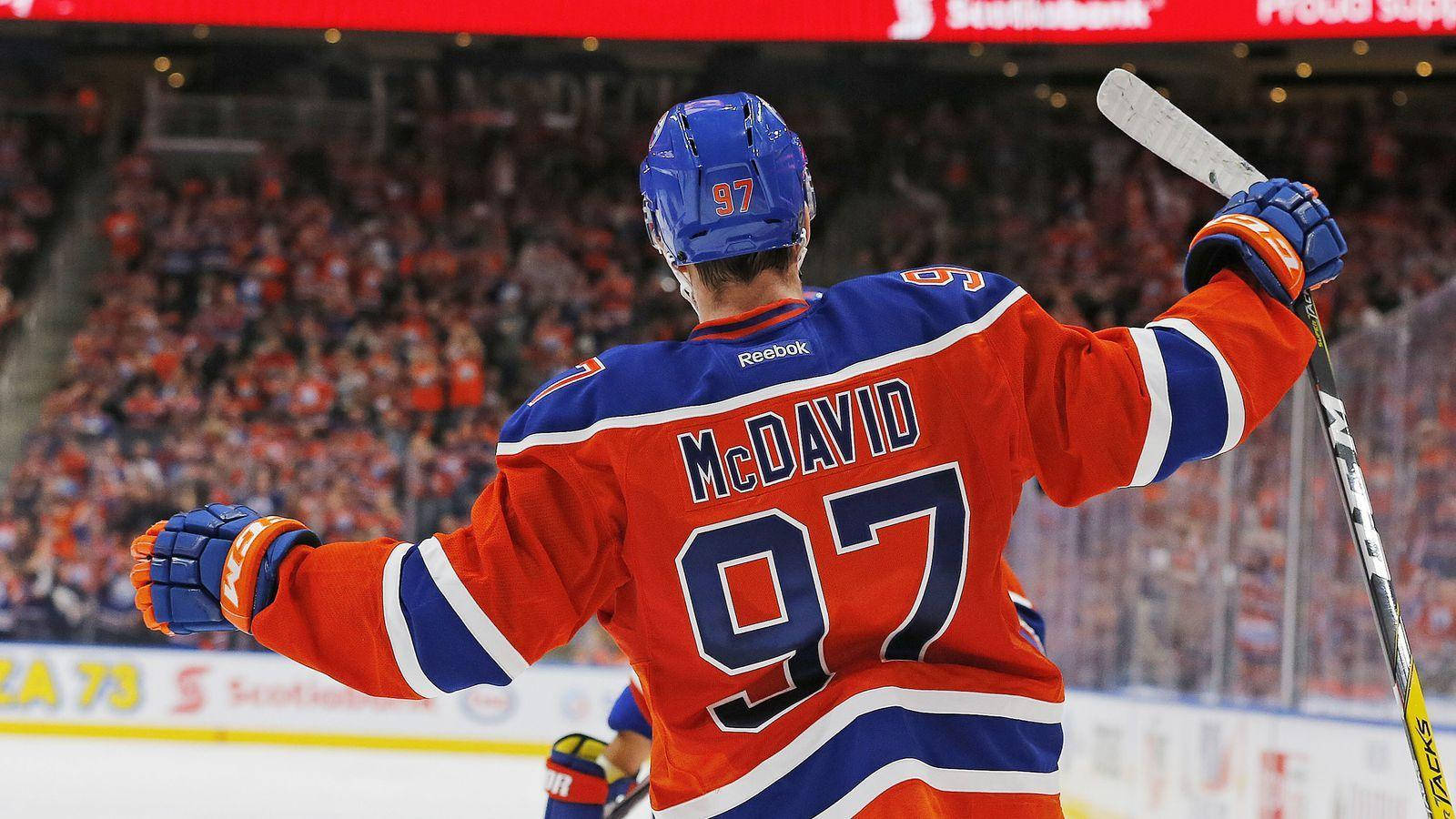 Connor Mcdavid Ice Hockey Player Background