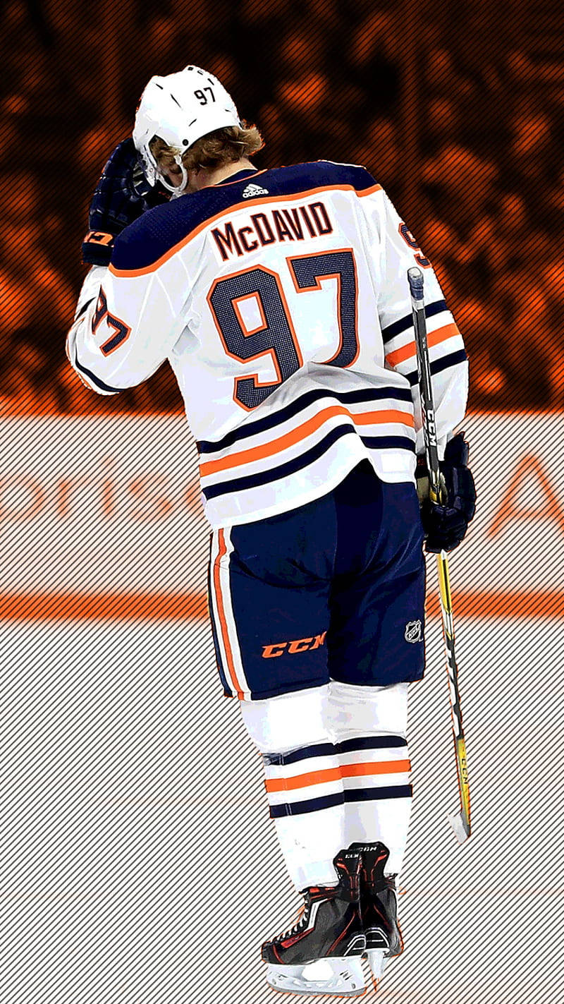 Connor Mcdavid Number 97 Edmonton Oilers Background