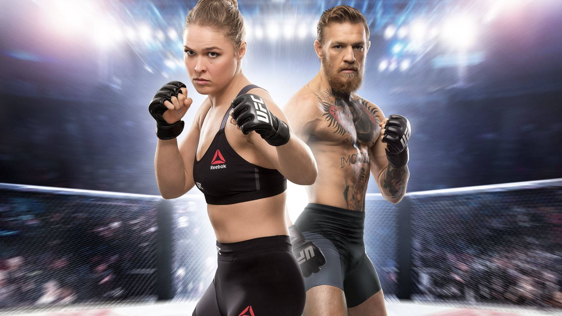 Conor Mcgregor And Ronda Rousey Background
