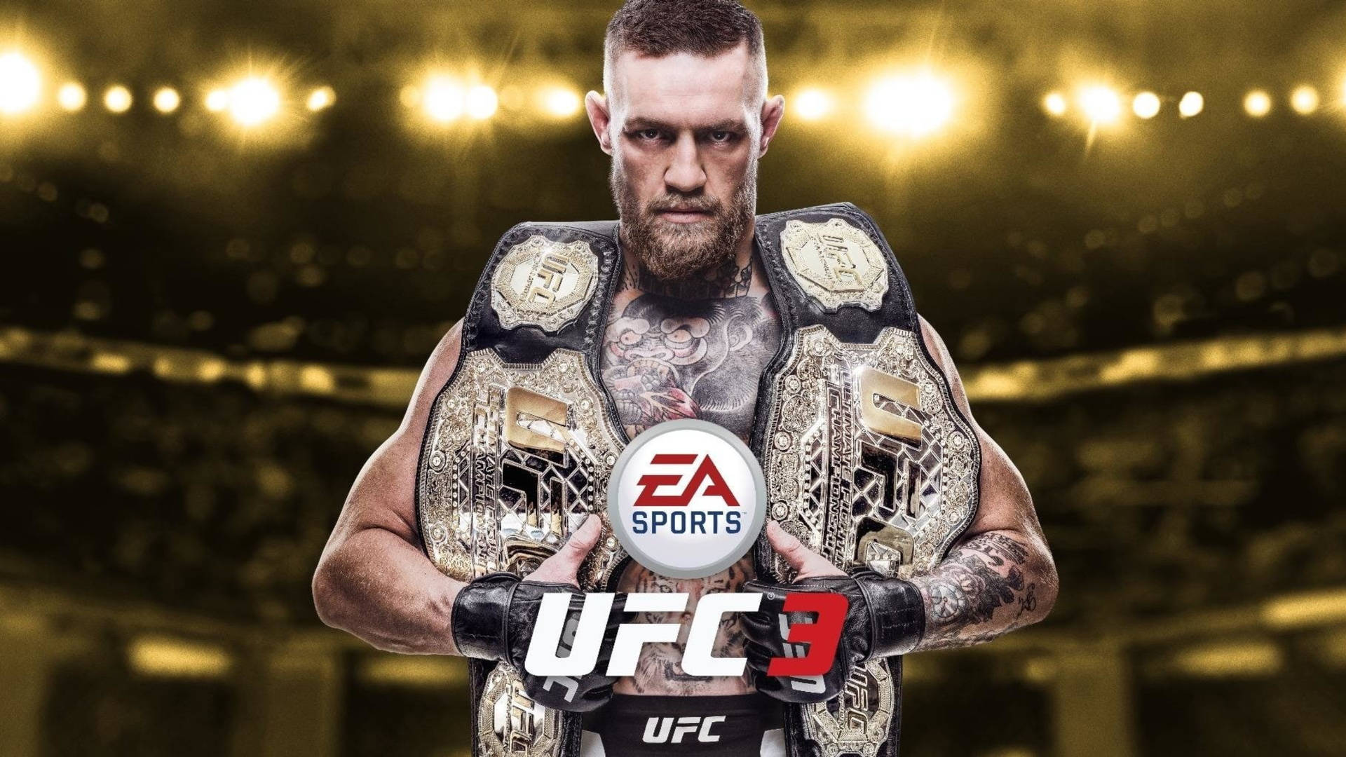 Conor Mcgregor Two Champion Belts Background