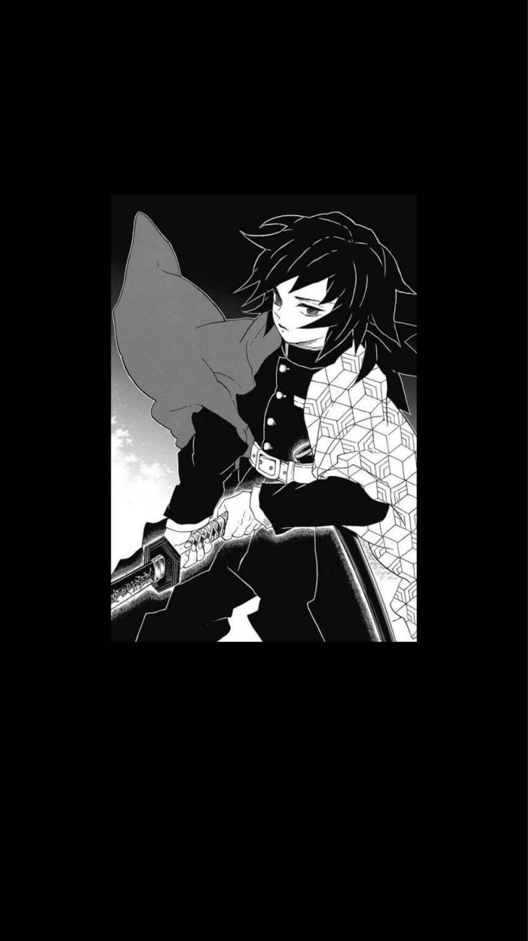 Conquer Evil With Strength And Courage As Dark Demon Slayer Background