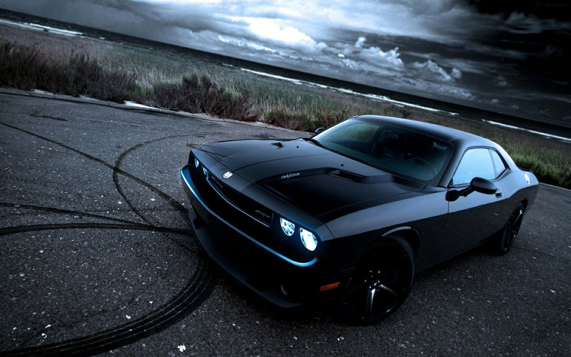 Conquer Pavement In Your Dodge Challenger Background