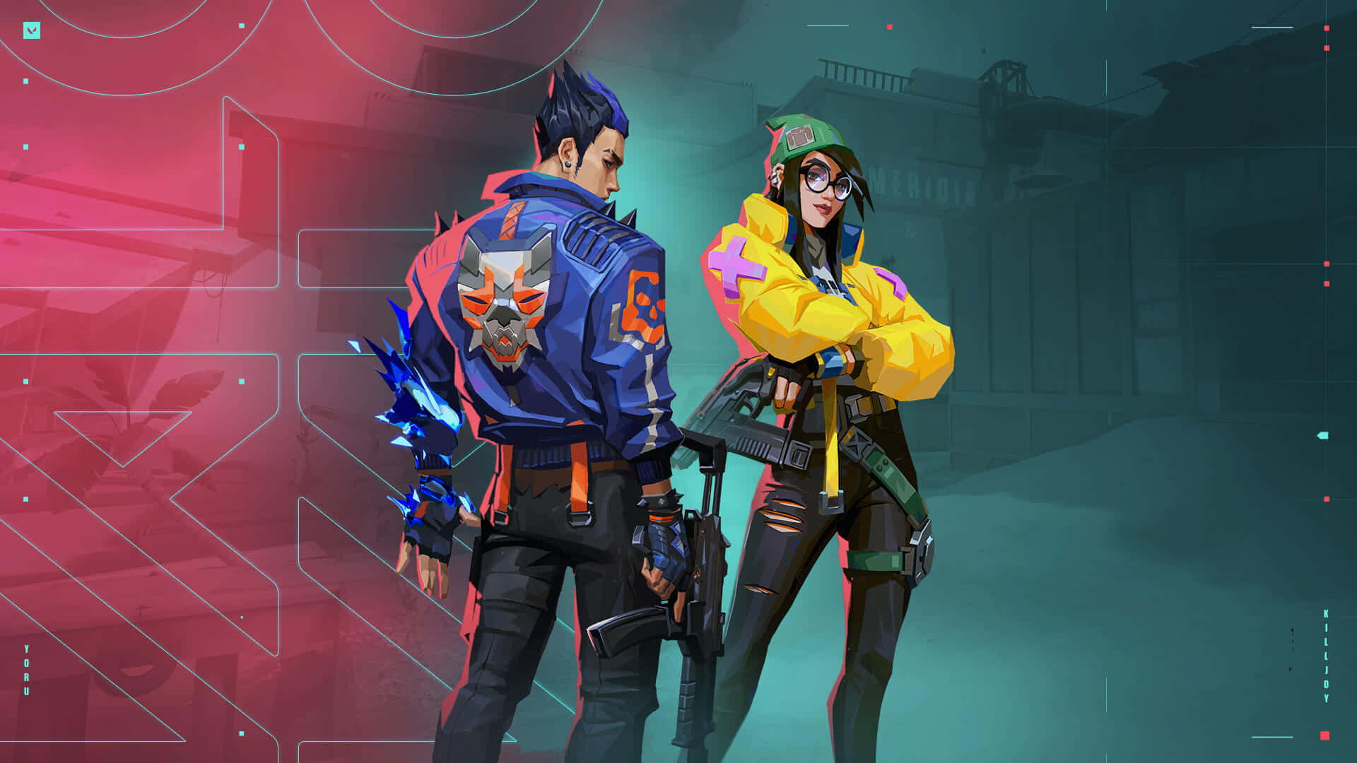 Conquer The Arena With Yoru In Valorant Background