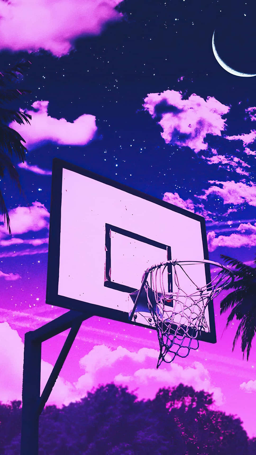 Conquer The Court With This Eye-catching Pink Basketball Background