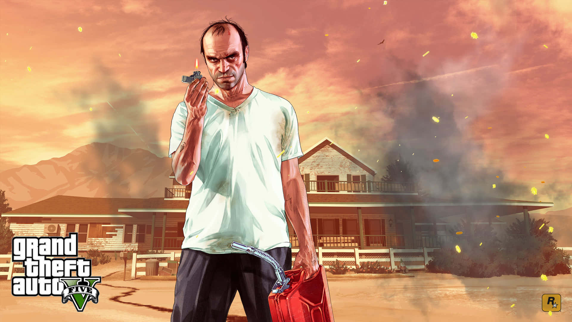 Conquer The Crime-strewn World Of Los Santos In Gta 5 4k Background