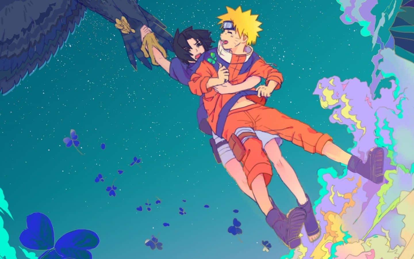 Conquer The Future With The Naruto-inspired Macbook Pro Background