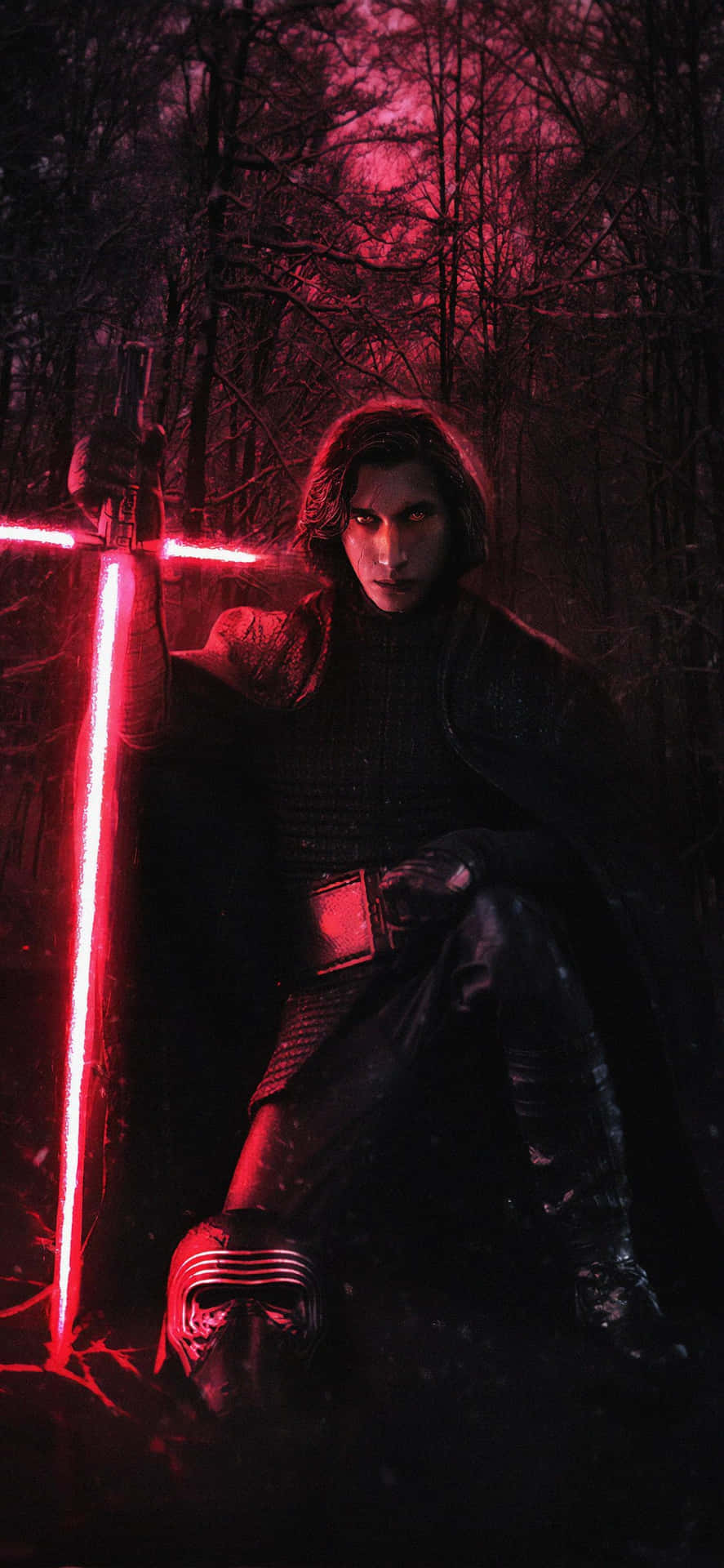 Conquer The Galaxy With Kylo Ren Iphone Background