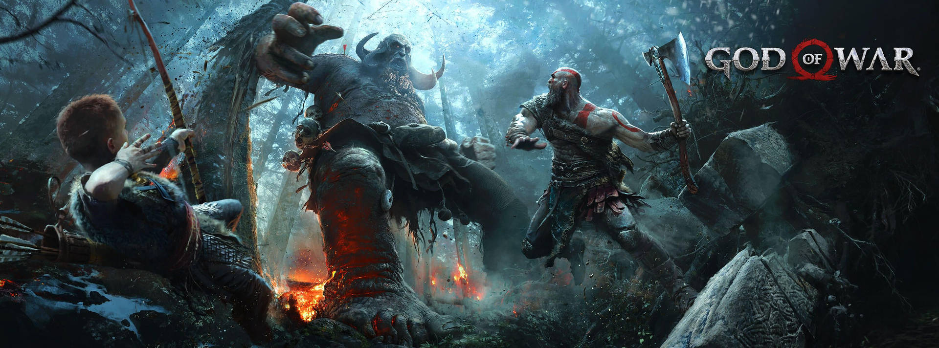 Conquer The Gods Of War With Kratos Background
